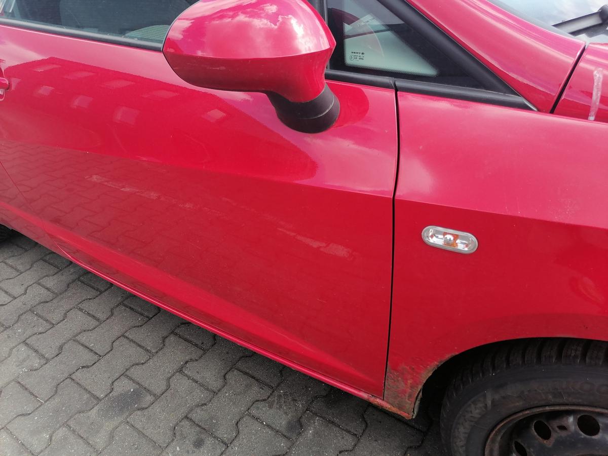 Seat Ibiza 6J original T&uuml;r rechts LS3H Emocion Rot 3-T&uuml;rer Rohbau Bj.2009